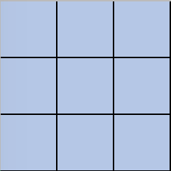Grid of 3x3 squares