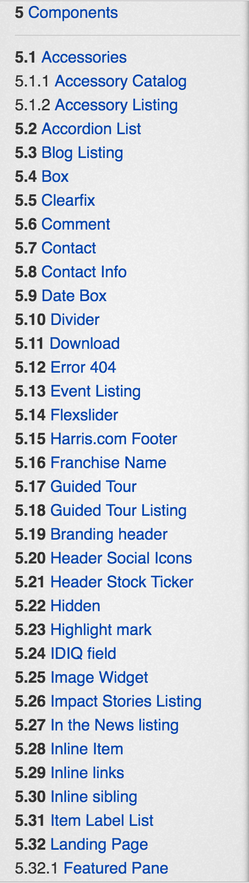 Styleguide Listing Part 1